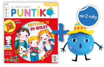 Dvouleté předplatné časopisu Puntík + plyšový Puntík
